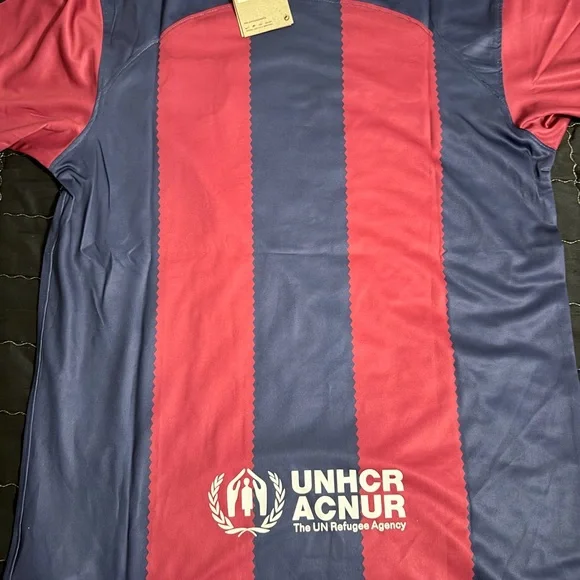 Nike Kids FC Barcelona Pink & Blue Home Jersey - Picture 5 of 5